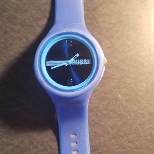 Super Cool Functional unisex blue silicone Rubr wa